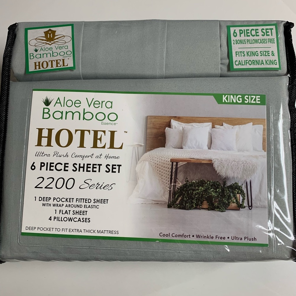 Aloe Vera Bamboo Hotel Bedsheet
